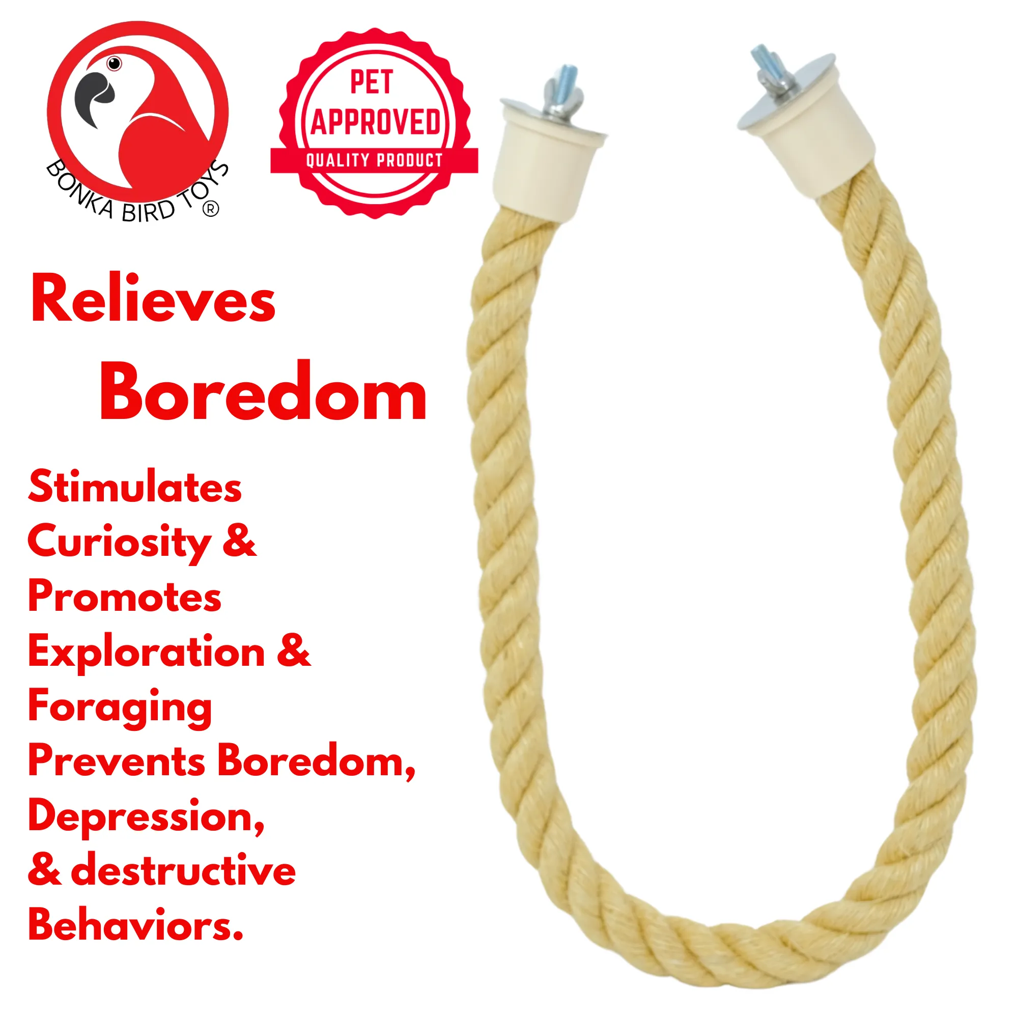 2672 Large Sisal Rope Perch