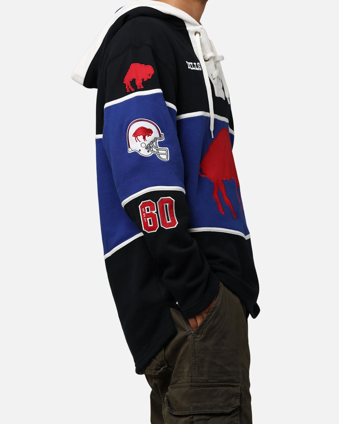47 Brand Buffalo Bills NFL   Legacy Lacer Hoodie Jet Black