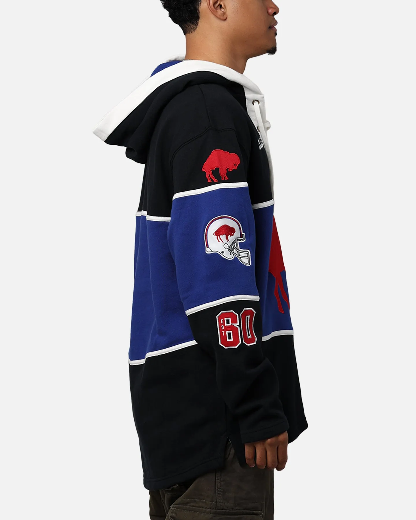 47 Brand Buffalo Bills NFL   Legacy Lacer Hoodie Jet Black