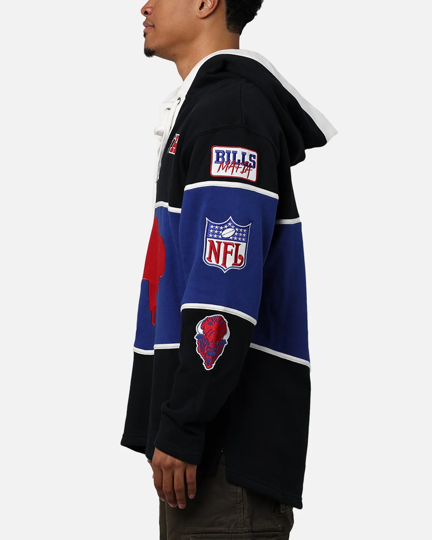 47 Brand Buffalo Bills NFL   Legacy Lacer Hoodie Jet Black