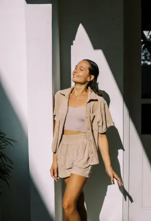 Alys Beach Terry Set- Cocoa