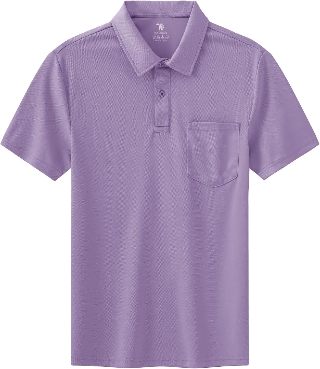 BASUDAM Men's Polo Shirts with Pocket Quick Dry Short Sleeve Active Performance