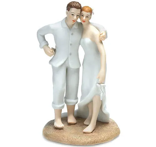 Beach Bride & Groom Cake Topper
