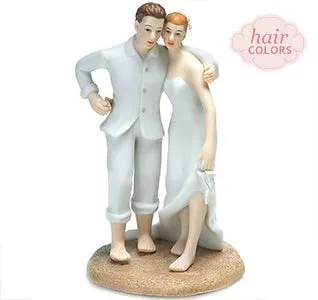 Beach Bride & Groom Cake Topper