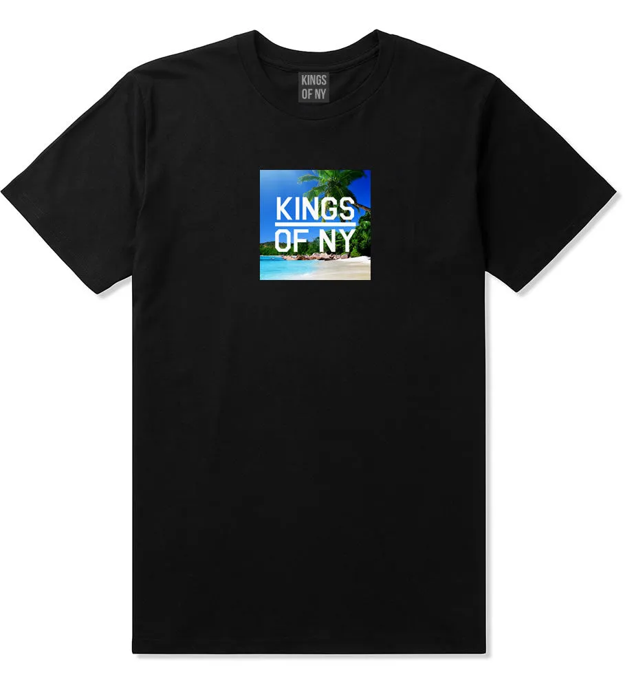 Beach Vacation Box Logo Mens T-Shirt