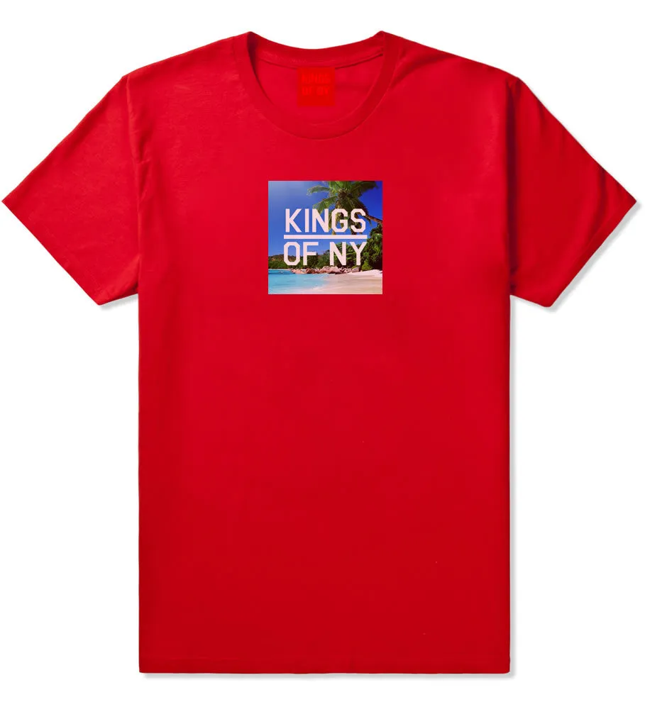 Beach Vacation Box Logo Mens T-Shirt