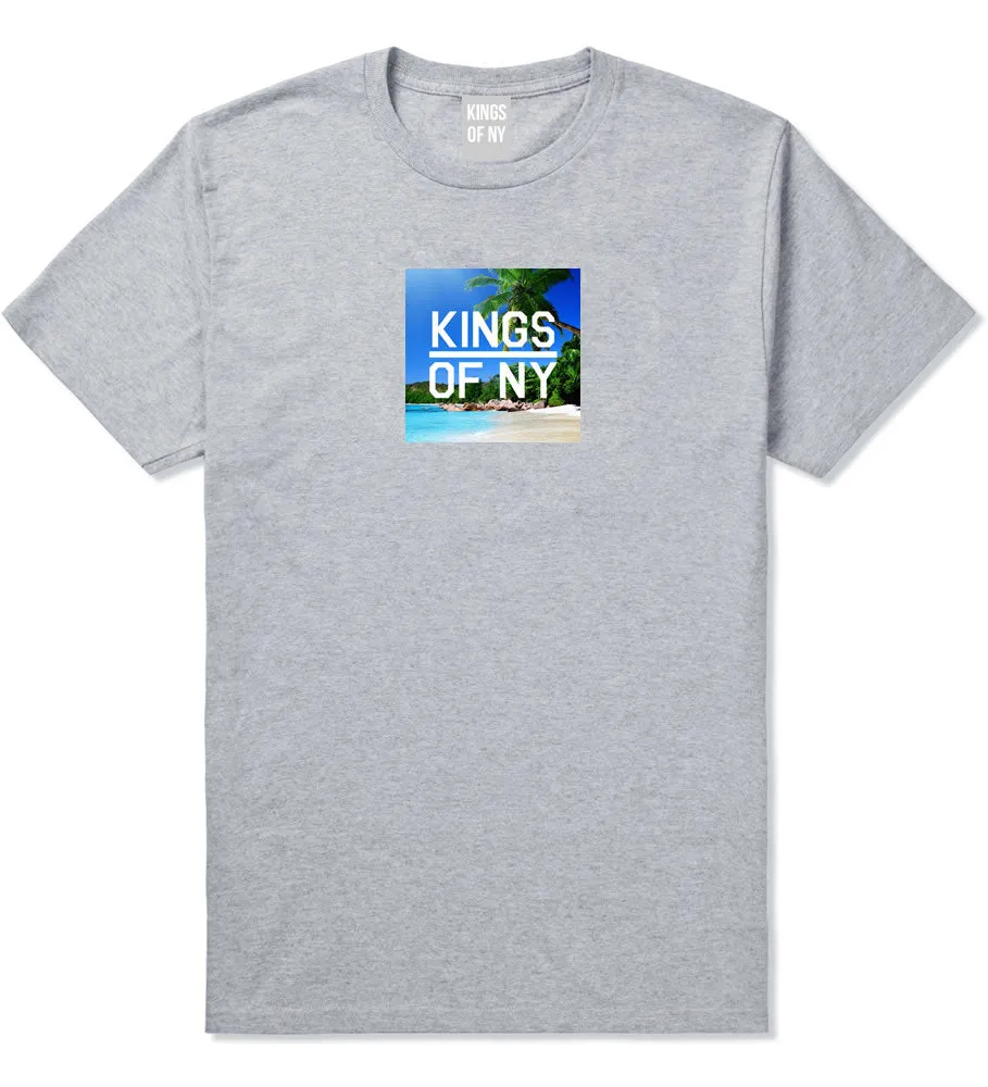 Beach Vacation Box Logo Mens T-Shirt