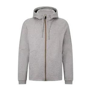 BOSS Saggy Grid Artwork Grey Zip Hoodie