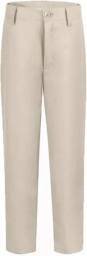 Boys Dress Pants Formal Flat Front Children School Uniform Pants for Boy