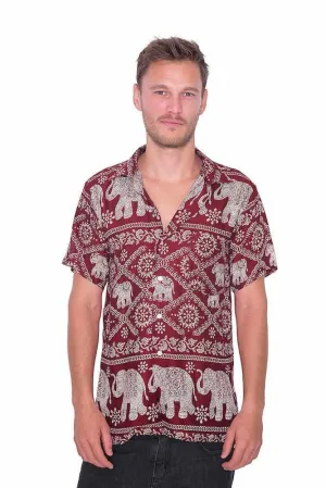 BURGUNDY Aloha Short Sleeve Shirt