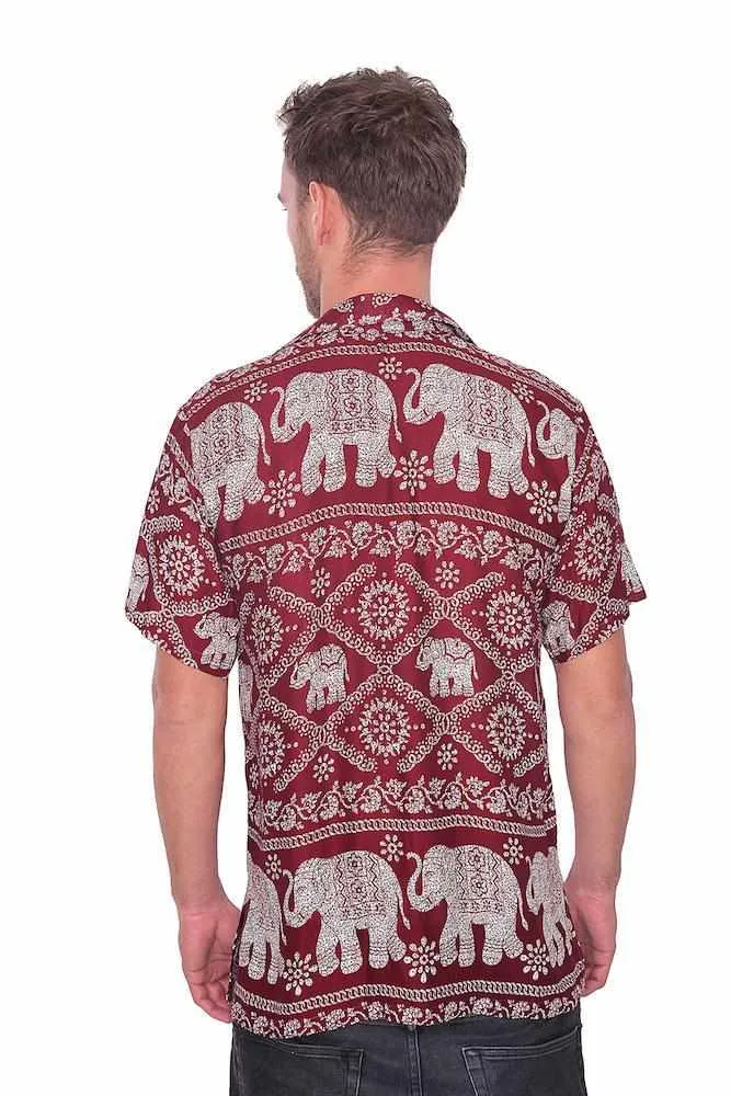 BURGUNDY Aloha Short Sleeve Shirt