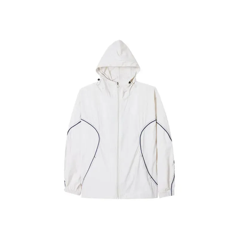 Contrast Colour Braid Outdoor Hoodie for Summer