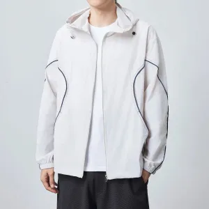 Contrast Colour Braid Outdoor Hoodie for Summer