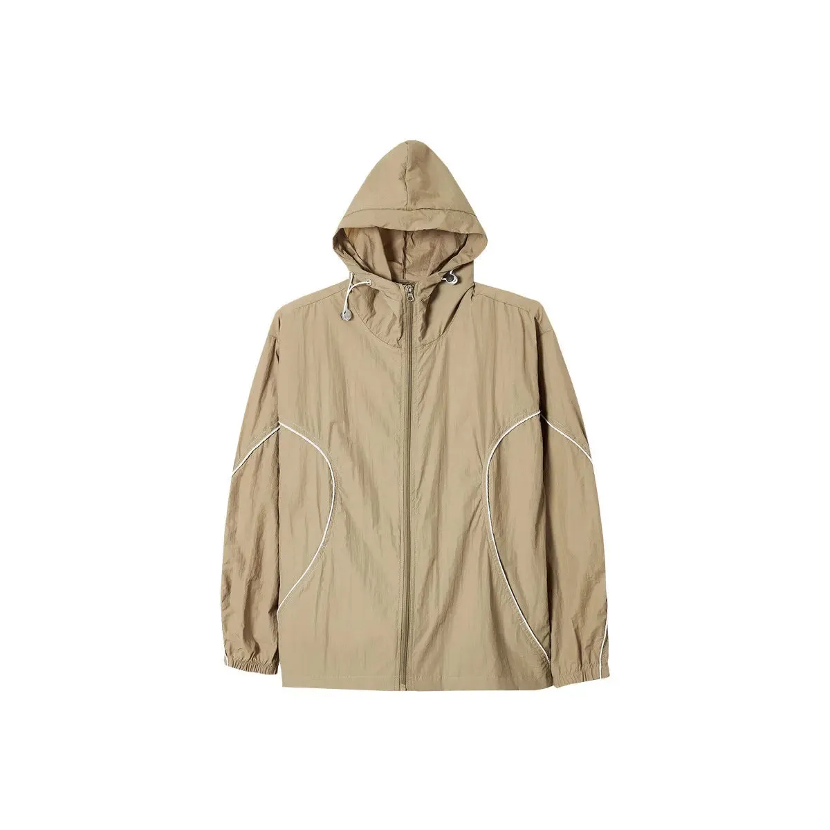 Contrast Colour Braid Outdoor Hoodie for Summer