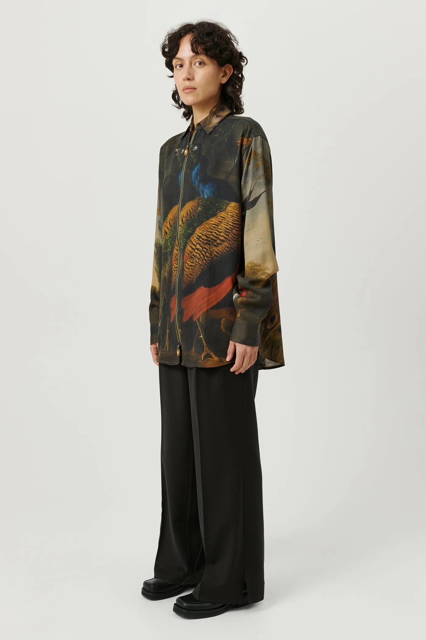 DERRY zip front overshirt