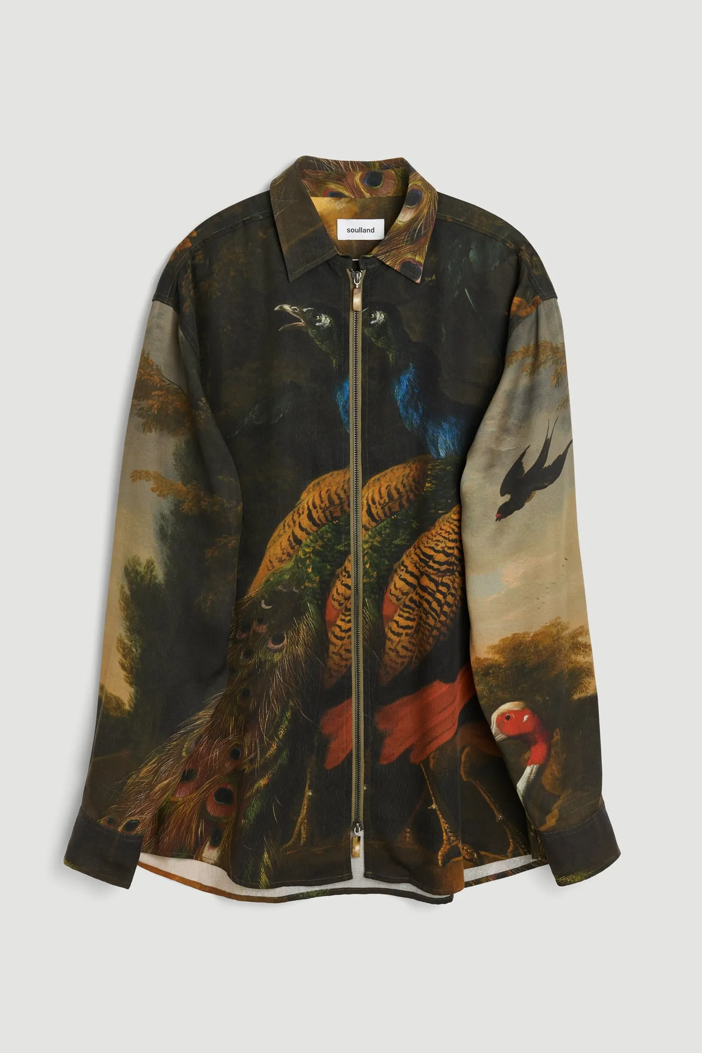 DERRY zip front overshirt