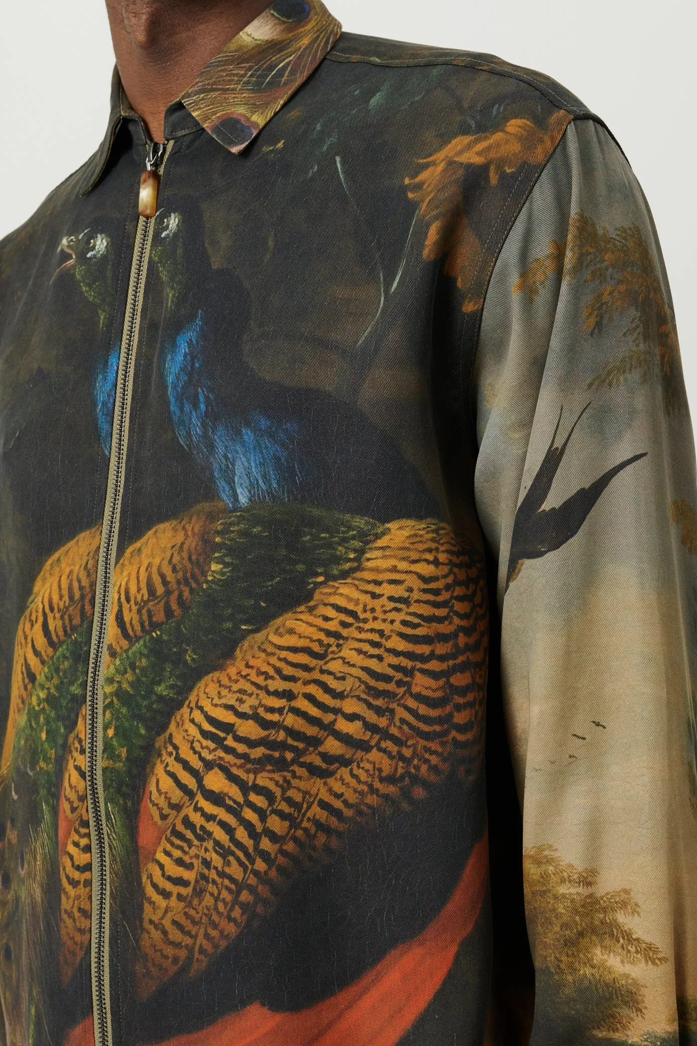 DERRY zip front overshirt