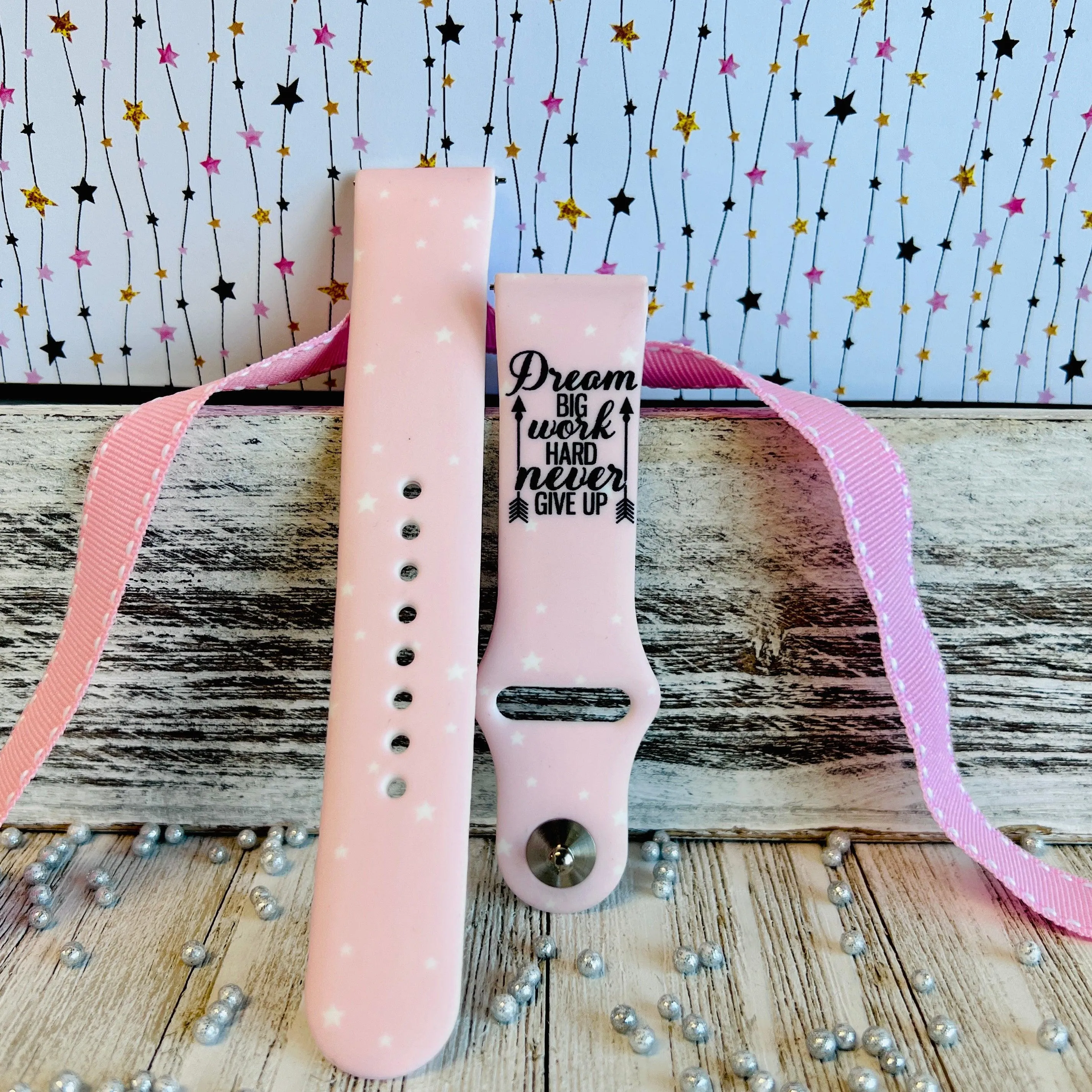 Dream Big Print Silicone Band For Samsung Watch