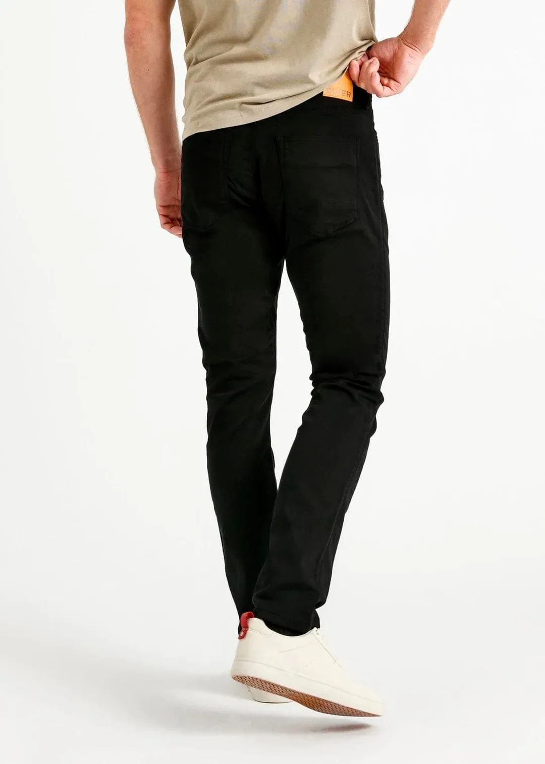 DU/ER PANT NO SWEAT SLIM BLACK