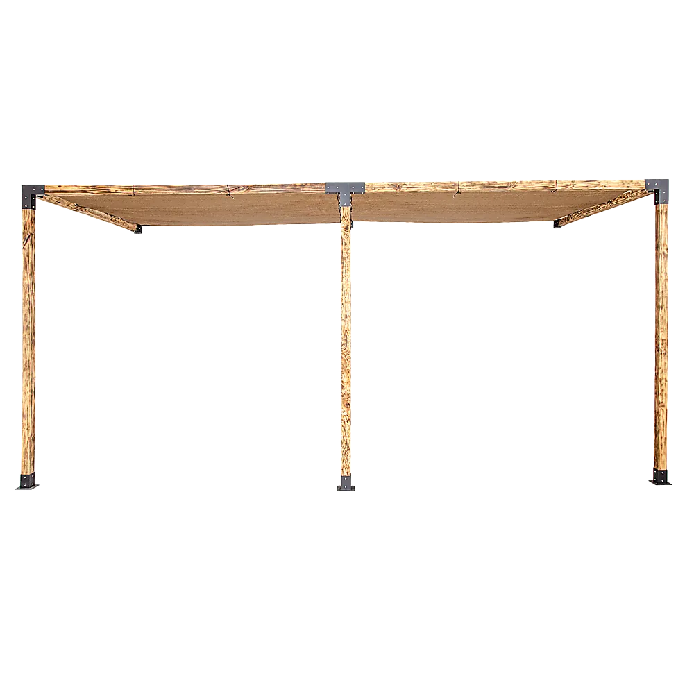 Durable Steel Pergola Brackets Kit with Coffee Screens