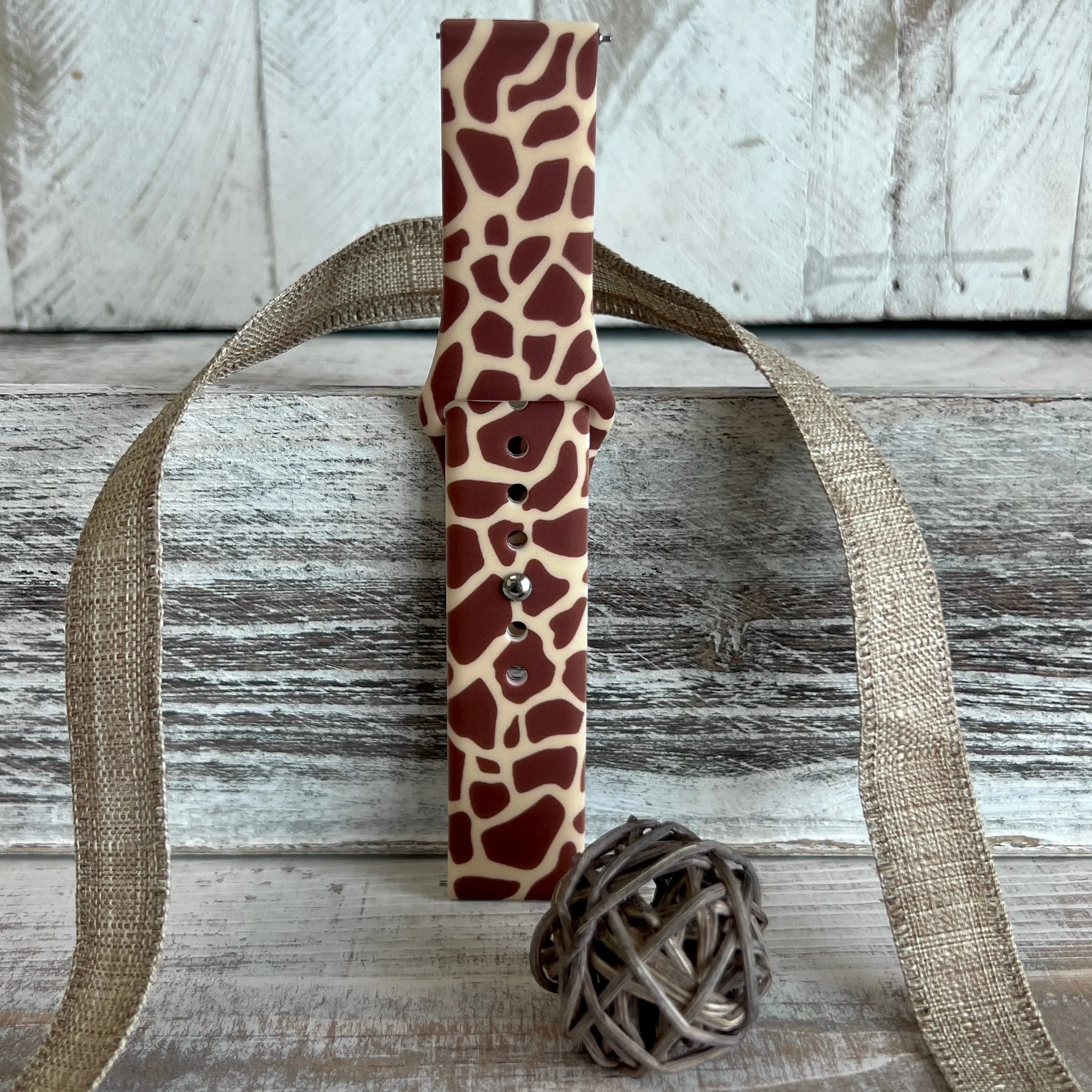 Giraffe Print Silicone Band For Samsung Watch
