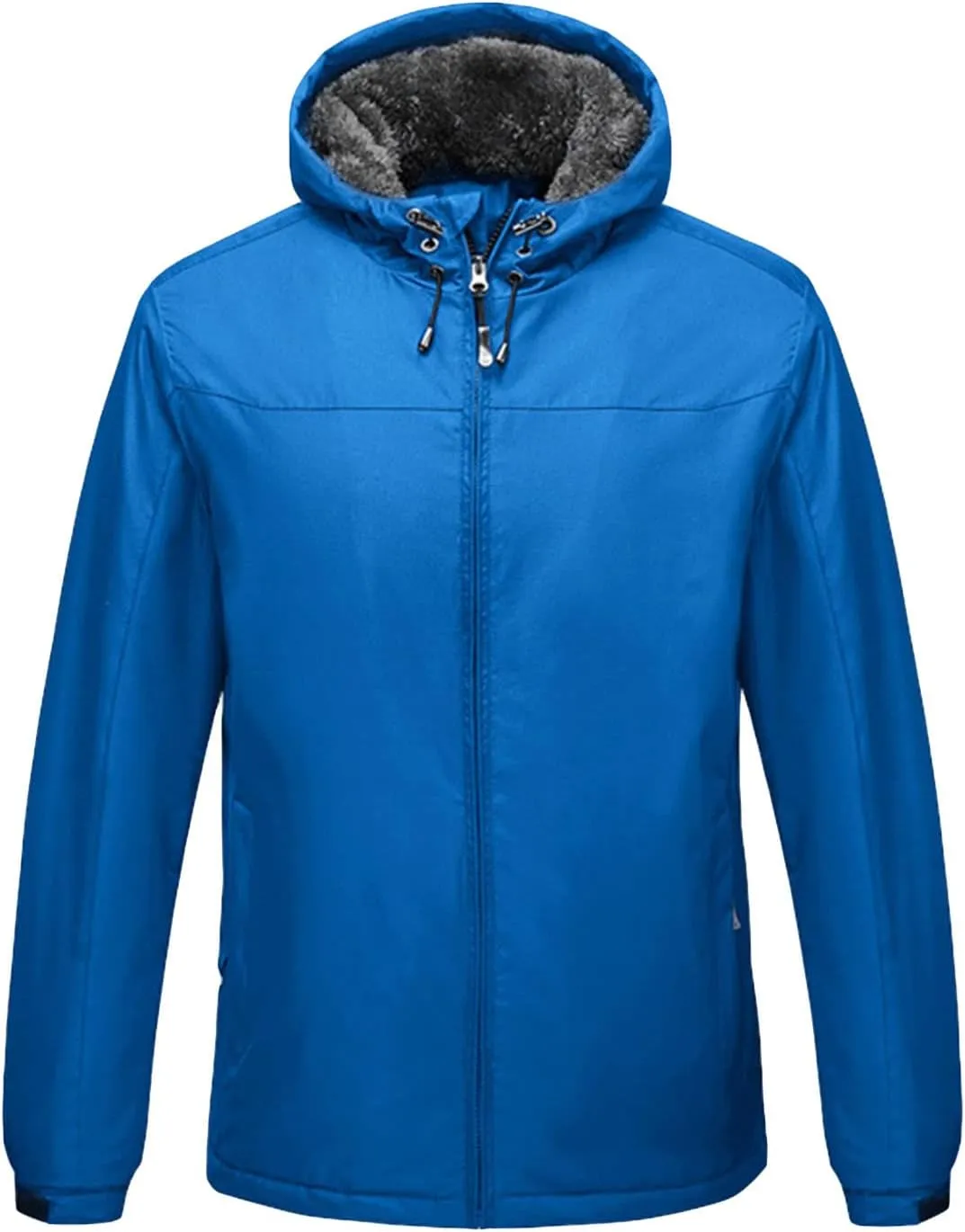 JEShifangjiusu Men's Lightweight Sportswear Jacket Casual Full Zip Windbreaker Jackets Warm Winter Padded Coats Bomber Jacket, Blue 1, Small