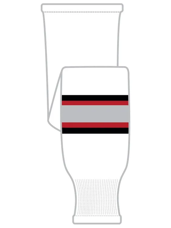 K1 Sportswear Buffalo Sabres White Knit Ice Hockey Socks