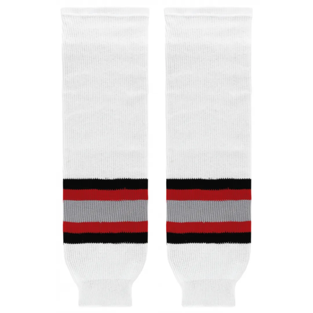 K1 Sportswear Buffalo Sabres White Knit Ice Hockey Socks
