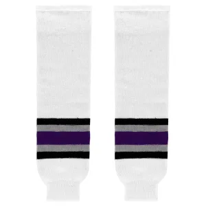 K1 Sportswear Los Angeles Kings S747 White Knit Ice Hockey Socks