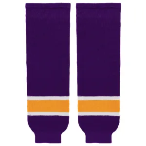 K1 Sportswear Los Angeles Kings S823 Purple Knit Ice Hockey Socks