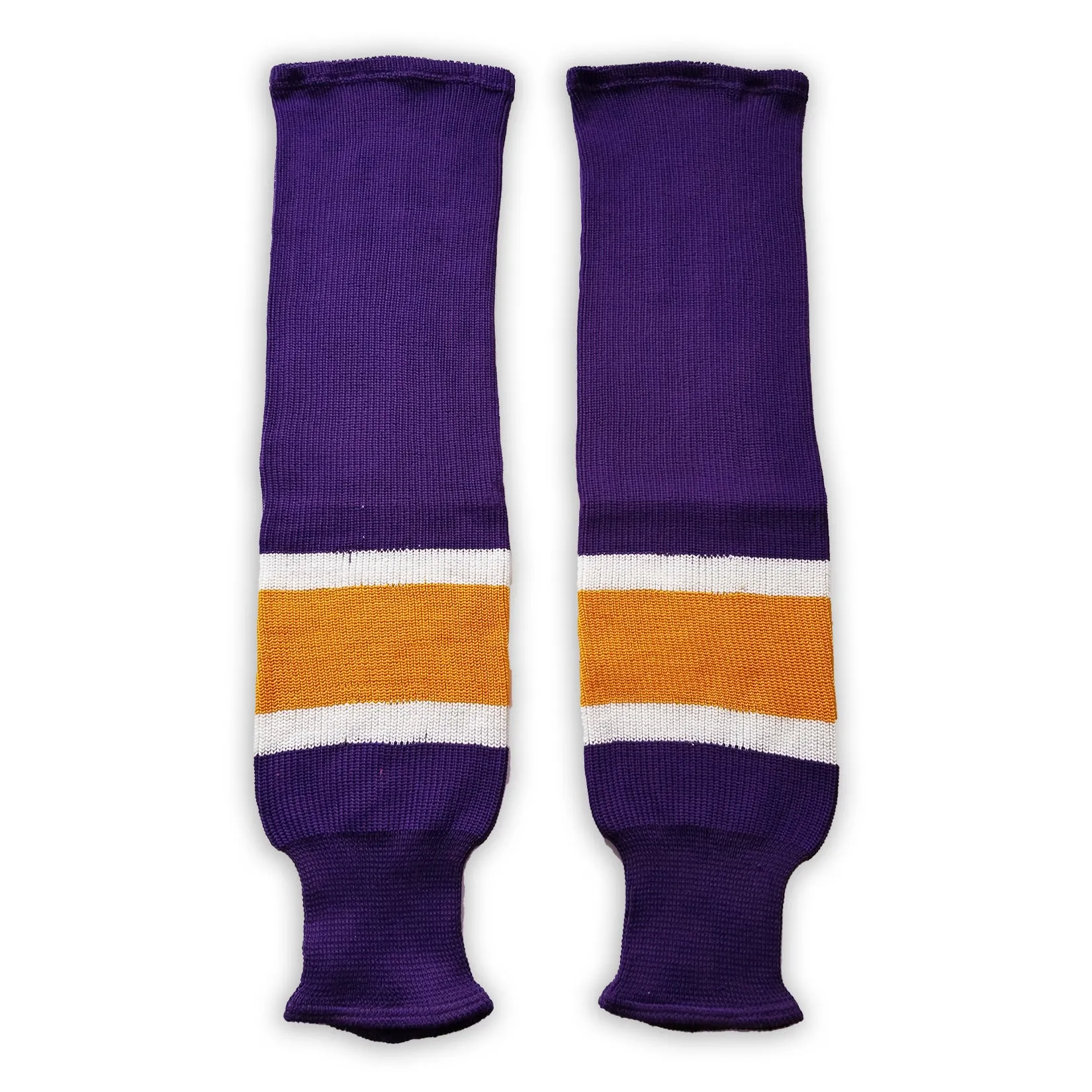 K1 Sportswear Los Angeles Kings S823 Purple Knit Ice Hockey Socks