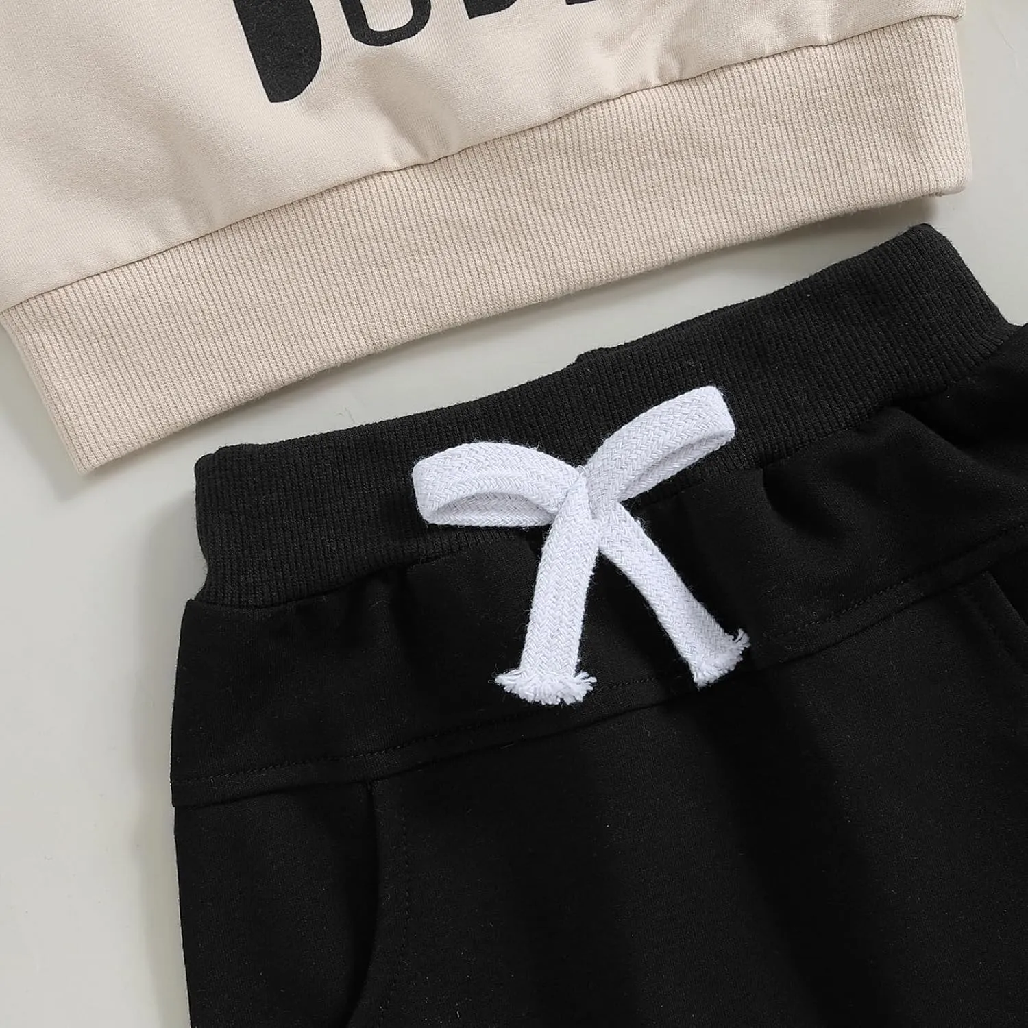 Kayotuas Half Birthday Outfit Baby Boy Letter Print Long Sleeve Sweatshirt Top and Pants Infant 2 Piece Sets Fall Clothes