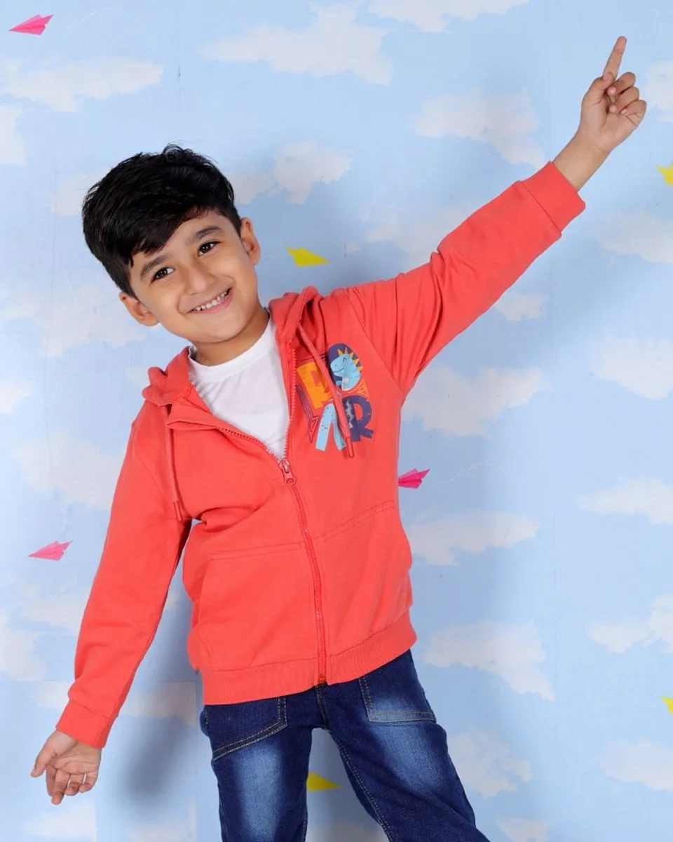 Kids Zipper Jacket of 2- Astro Dude & Hear The Dino ROAR