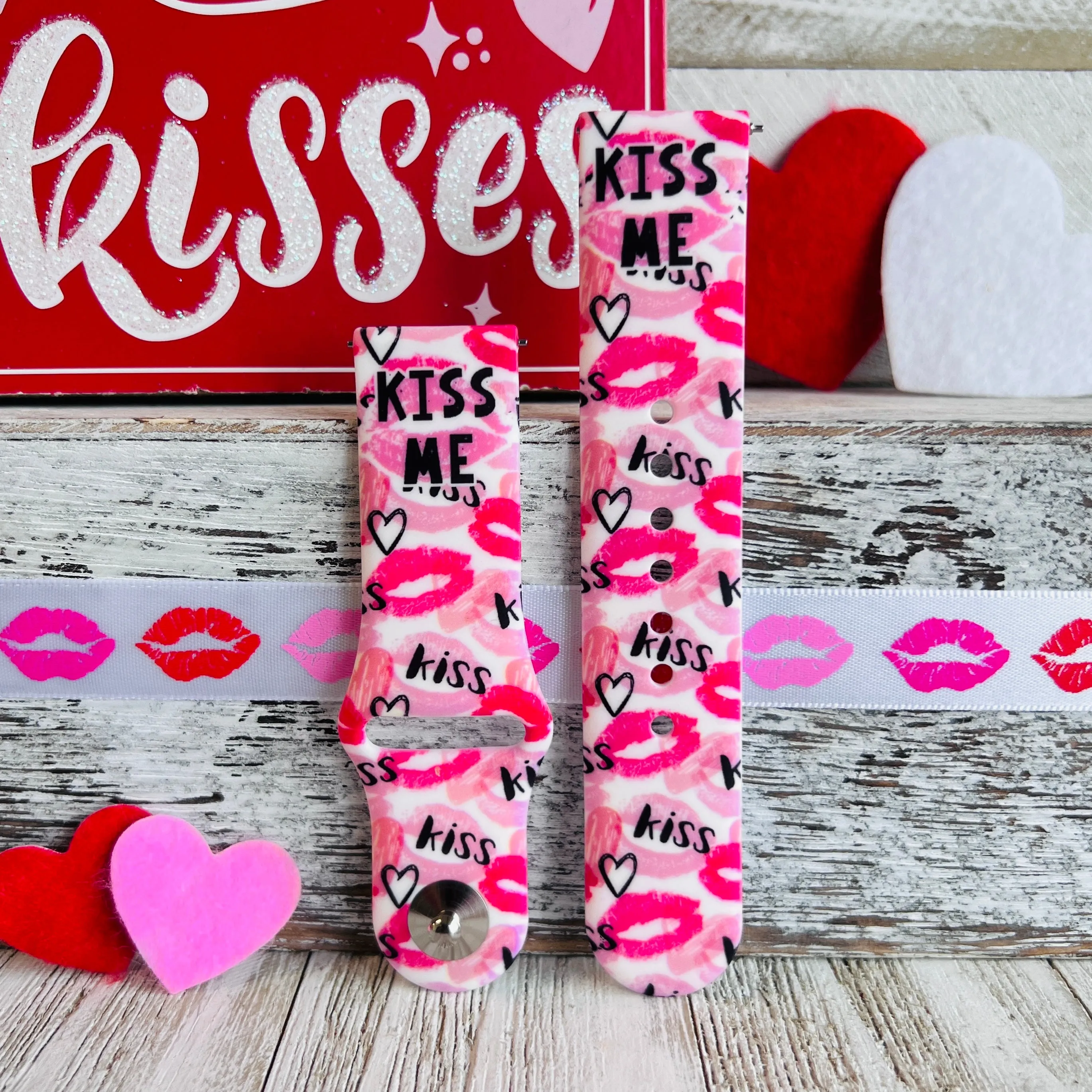 Kiss Me Print Silicone Band For Samsung Watch