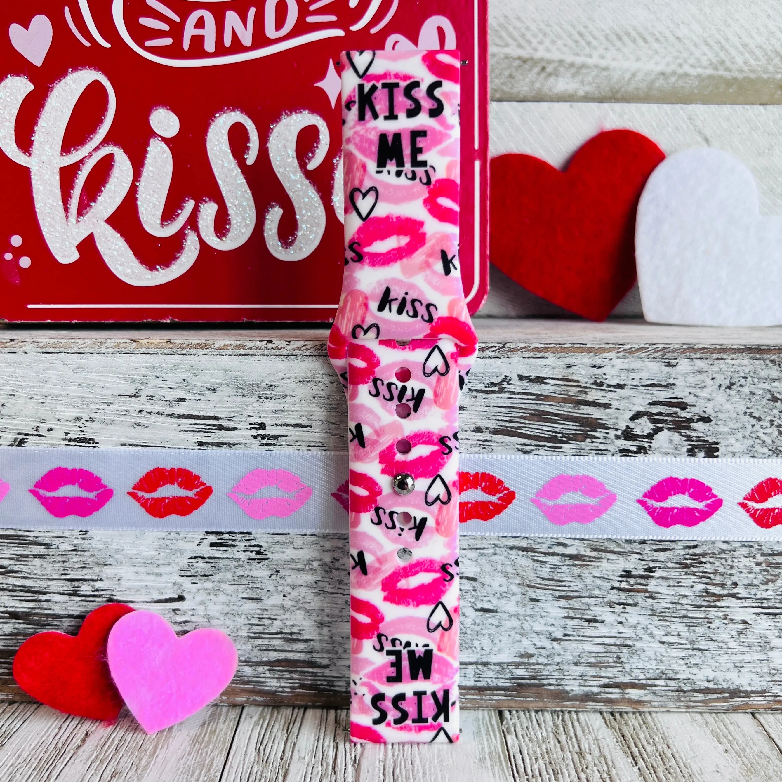 Kiss Me Print Silicone Band For Samsung Watch