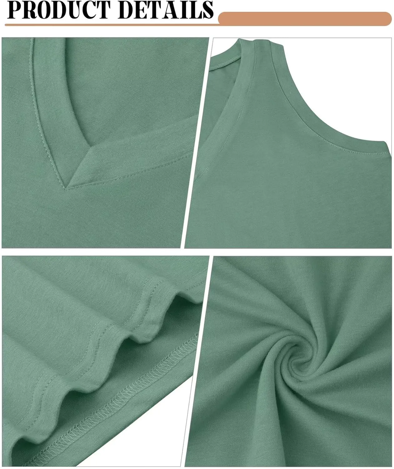KKJ 2 Pack Womens Tank Tops 2025 Summer V Neck Sleeveless Loose Fit Casual Beach Vacation Outfits Shirt Trendy Cruise Clothes