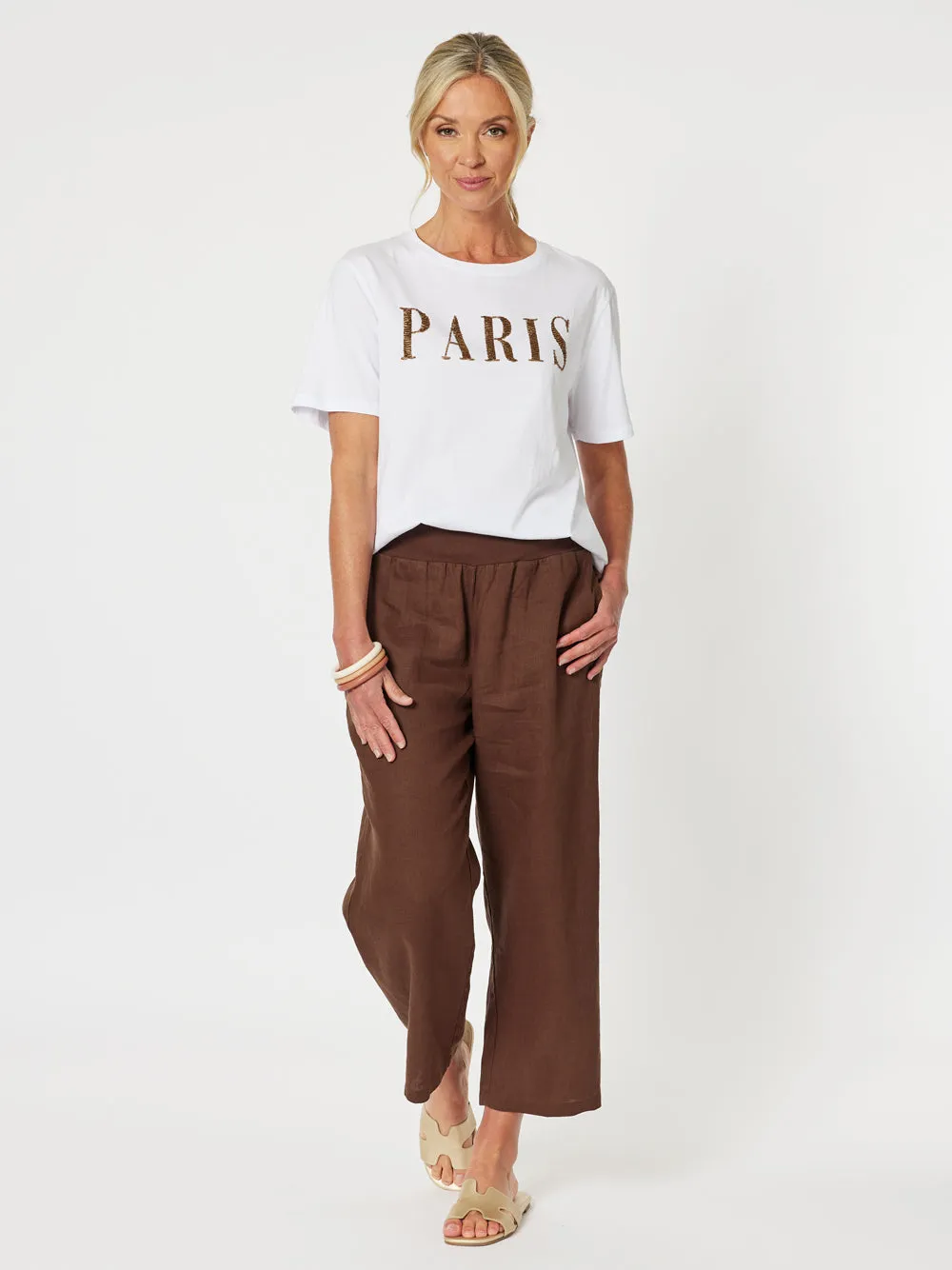Lara Linen Wide Leg Pant - Koko