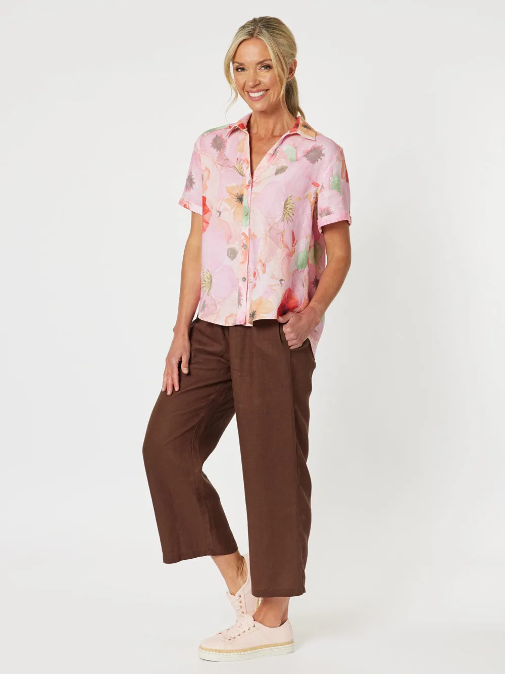 Lara Linen Wide Leg Pant - Koko