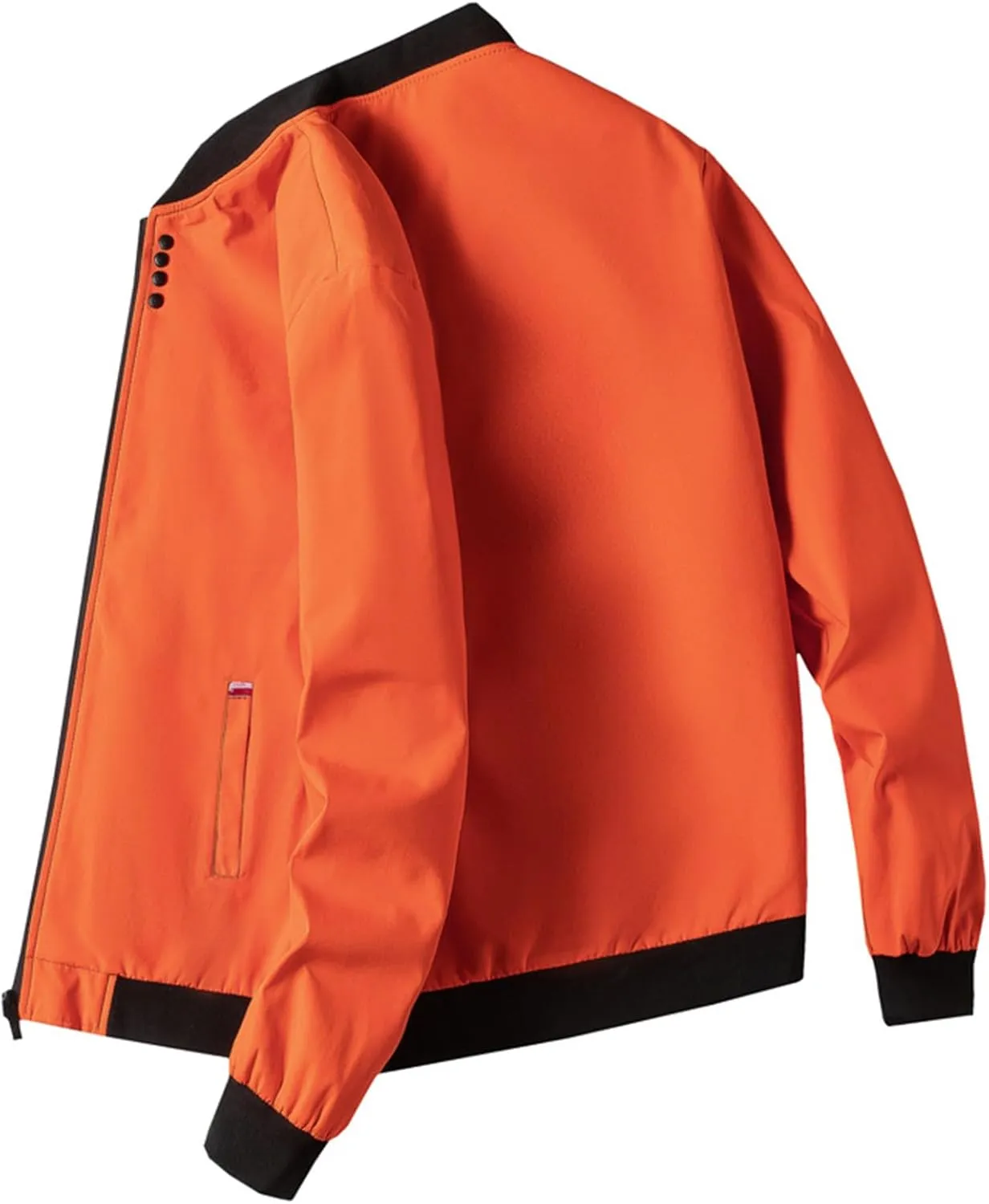 Lmdudan Men's Bomber Jackets Lightweight Casual Coat Zipper Windbreaker Winter Warm Leather Motorcycle Jacket with Pockets
