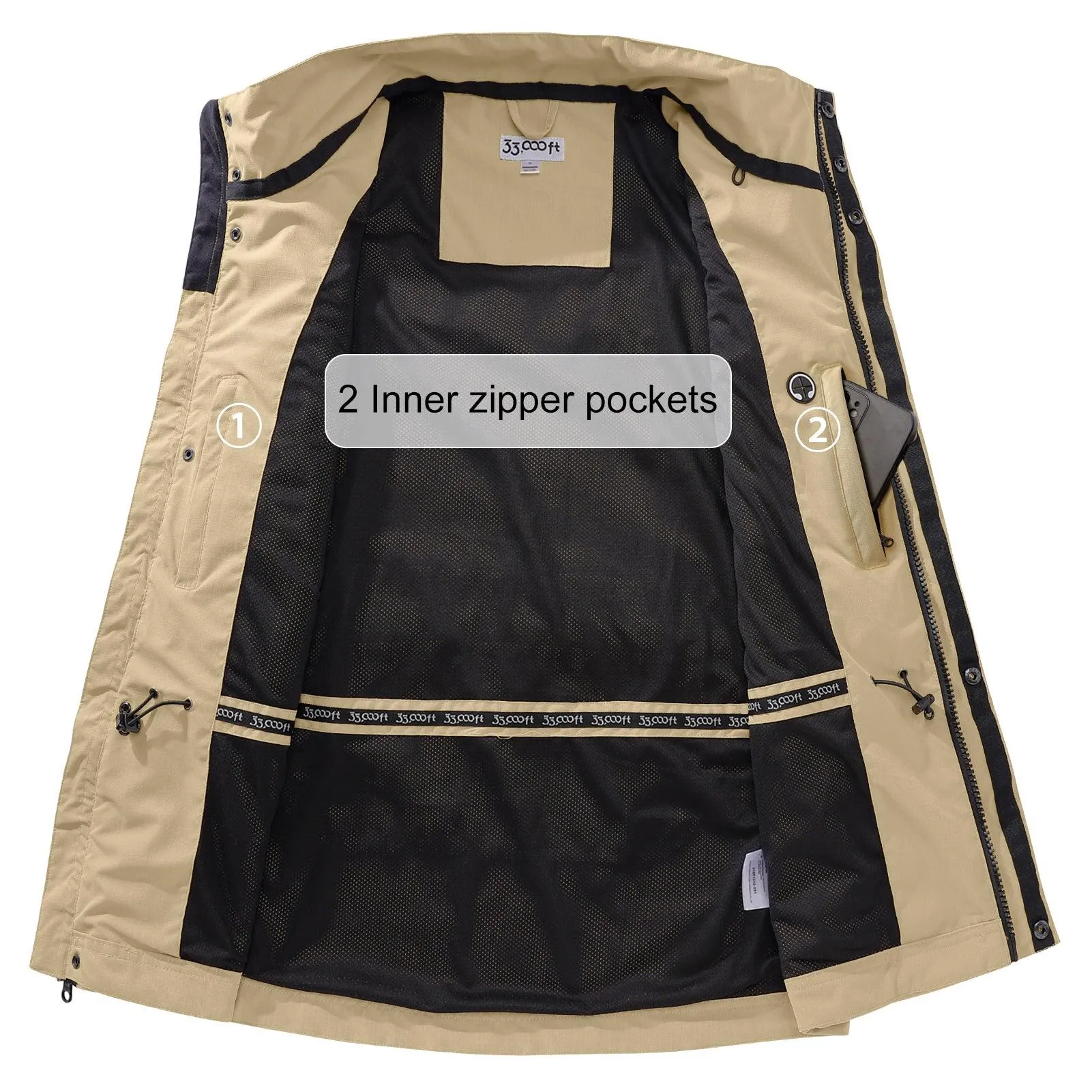 Men's 1.59 lbs Travel Gilet Vest Outerwear with 11 Multi-Pockets for Fishing Summer Outdoor