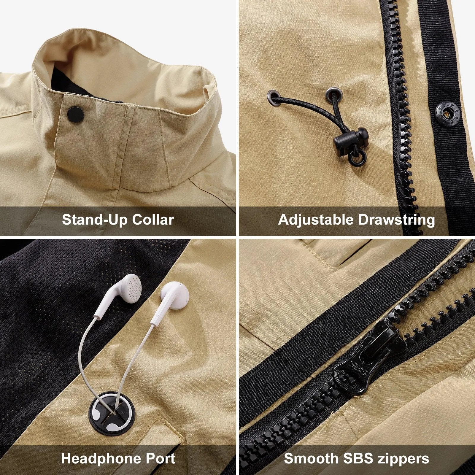Men's 1.59 lbs Travel Gilet Vest Outerwear with 11 Multi-Pockets for Fishing Summer Outdoor