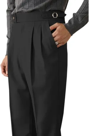 Men's Classic Fit Suit Pants Casual Dress Pants Slim Fit Flat Front Trousers