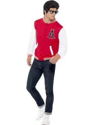 Mens Costume - 50s College Jock Letterman Jacket