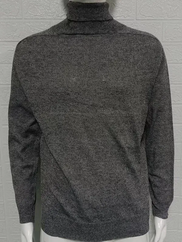 Men's new turtleneck sweater slim fit pullover bottoming sweater