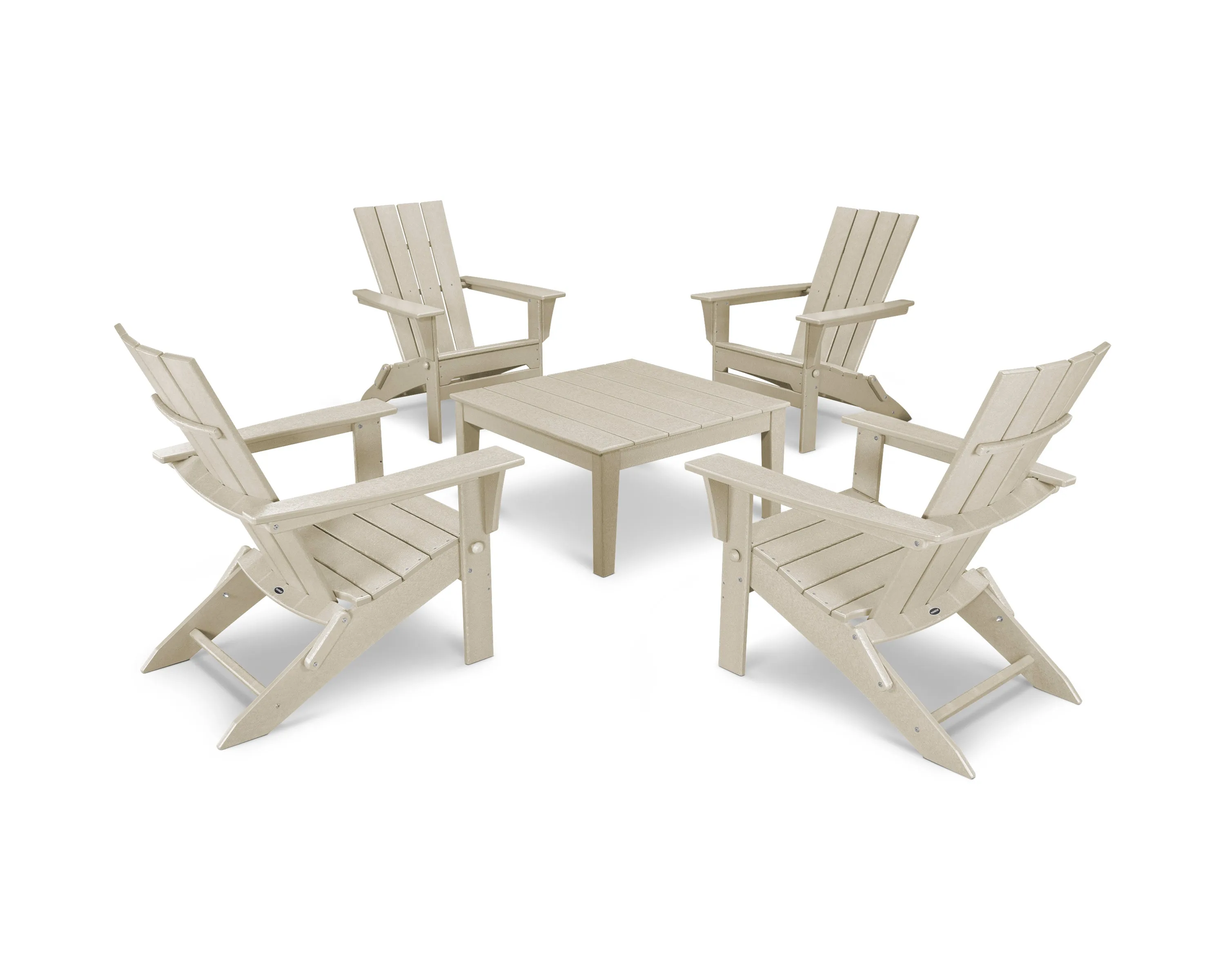POLYWOOD® Quattro 5-Piece Conversation Set