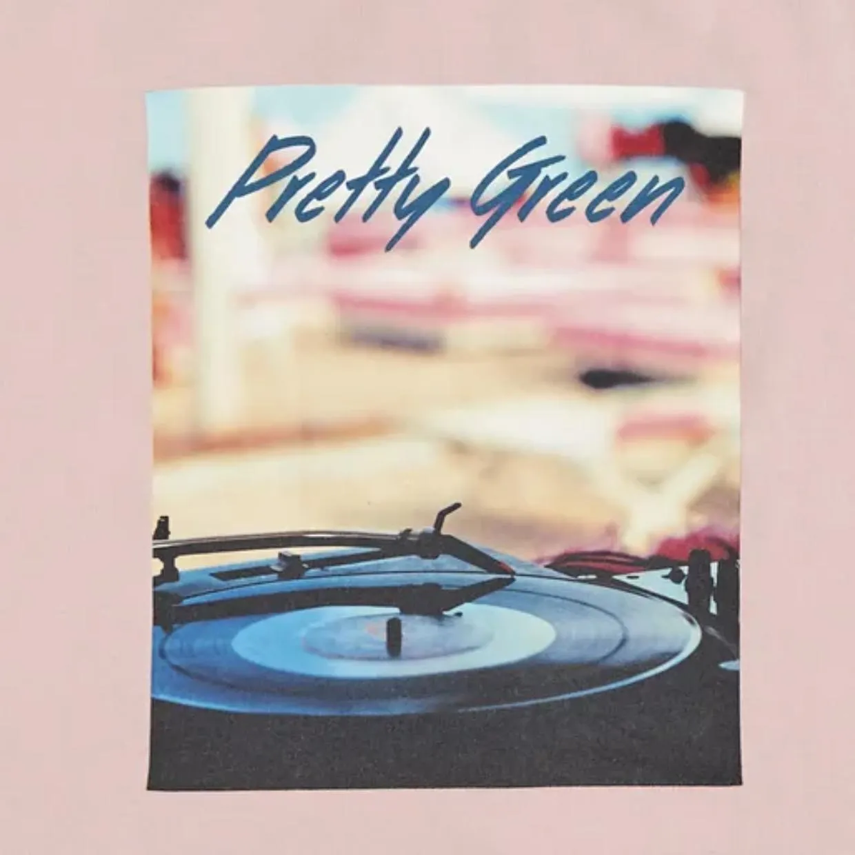 Pretty Green Beach Vinyl Pink T-Shirt