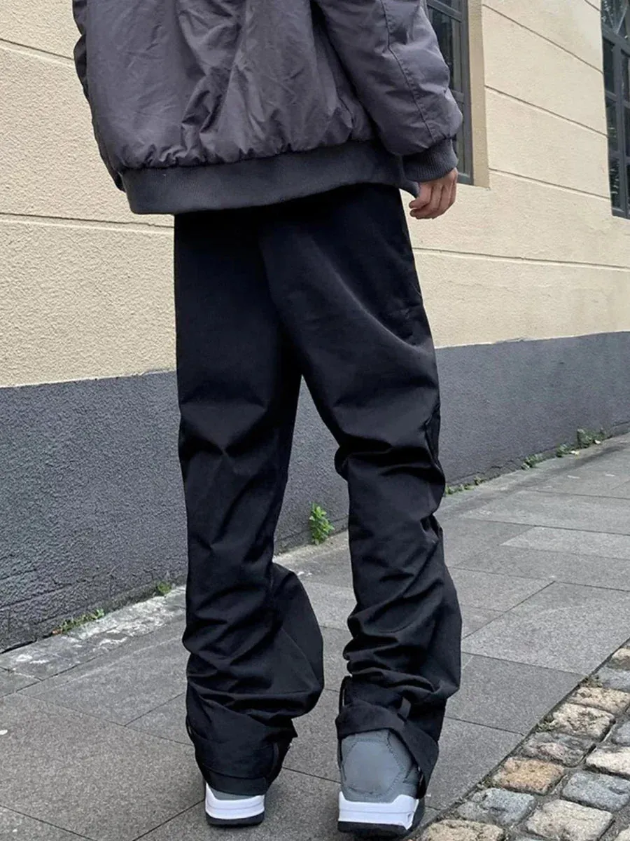 Relaxed Jogger High-waisted Cargo Parachute Pants