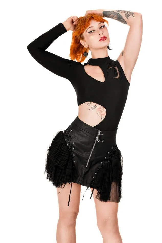 Restyle - Moon Army - Bodysuit - Asymmetric Blouse