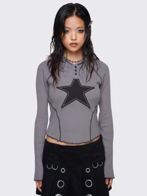 Stella Grey Hooded Top