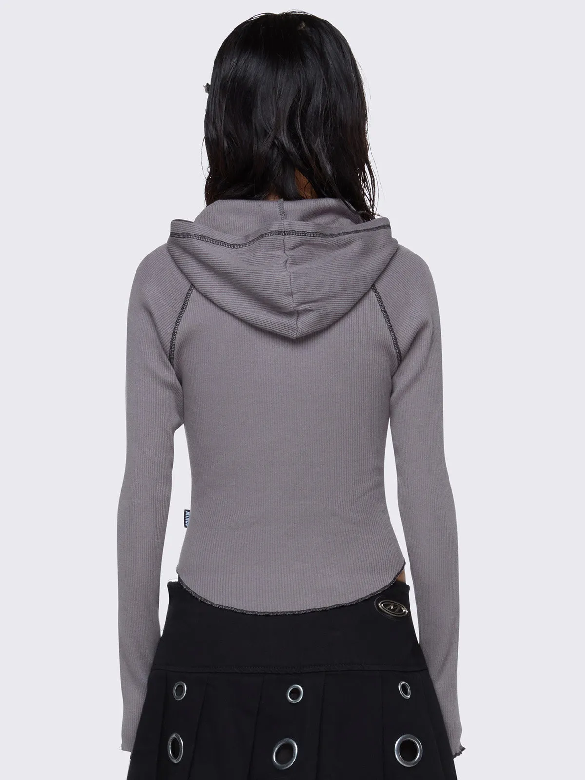 Stella Grey Hooded Top